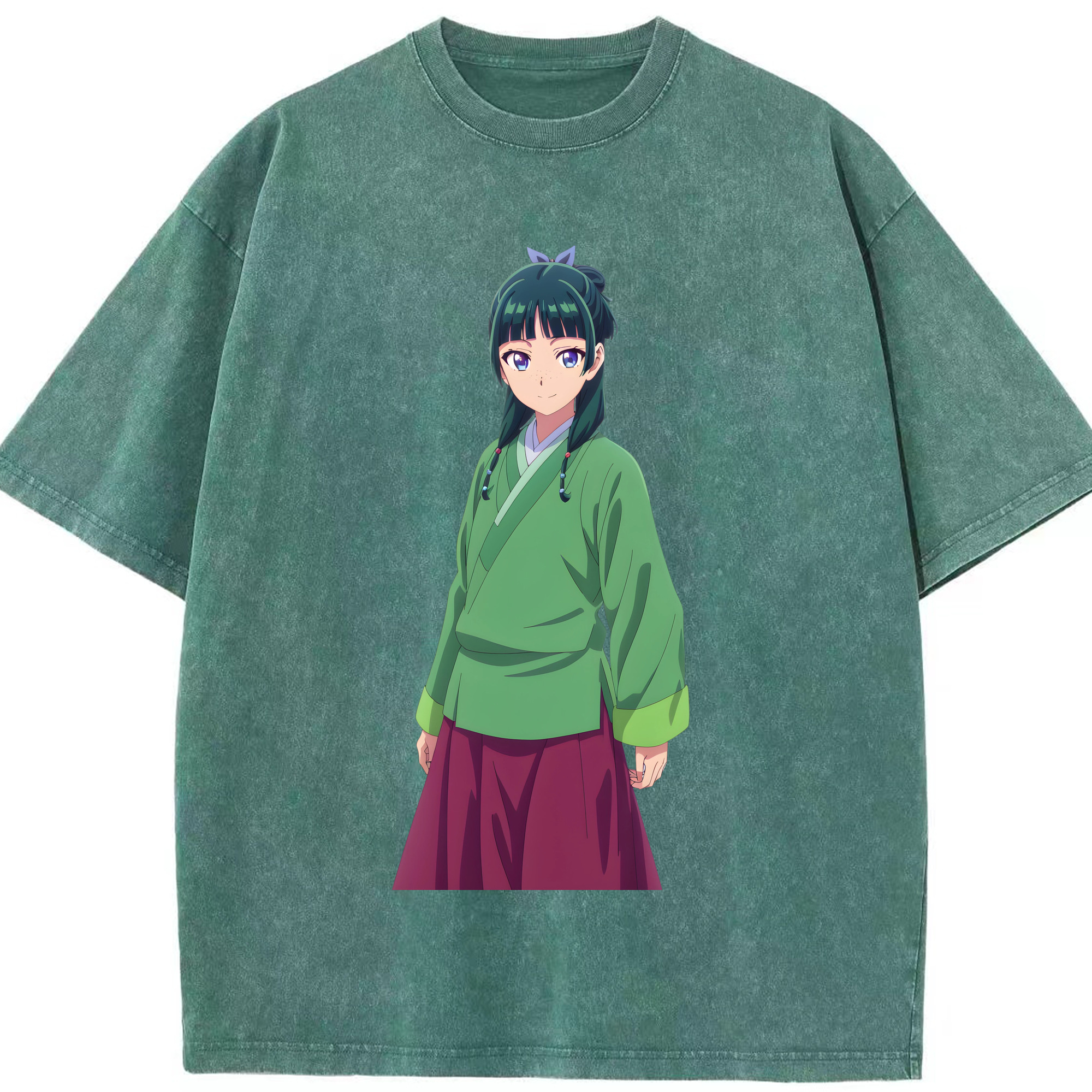 （画像用） 薬屋のひとりごと The Apothecary Diaries 綿100% ヴィンテージ風 半袖Tシャツ（フロントプリント）